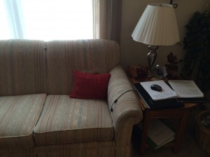 Couch writing cave